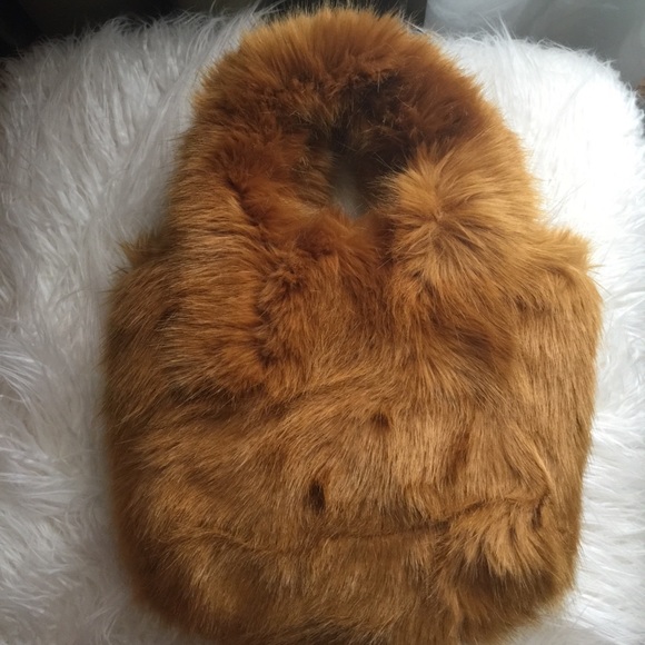 JCREW FAUX FUR HANDBAG - Picture 3 of 9
